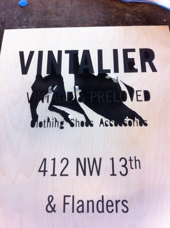 Vintalier a board sign - 3